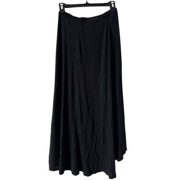 Pleione Dresses & Skirts - PLEIONE Black Women’s Ruffle Asymmetric Long Skirt Sz M